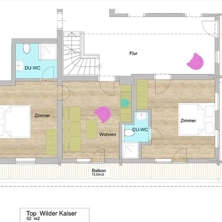 Appartement Oberlacken Sankt Johann in Tirol Buitenkant foto